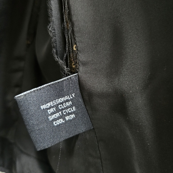 W118 by Walter Baker Gold Sequin Long Sleeve Jacket Small - Picture 8 of 10